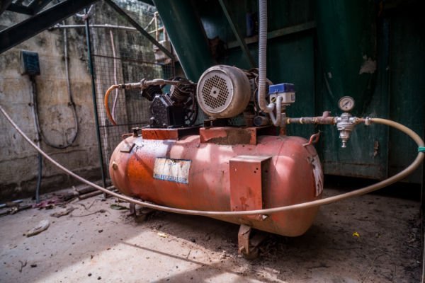 Biogas compressor and storage equipment at NJK Enterprises