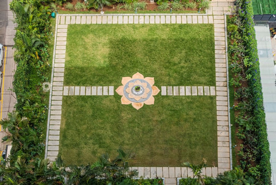 Finished landscape at Taj MG Road